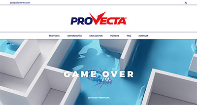 Screen strony Provecta